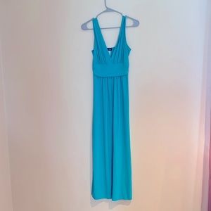 Never worn teal maxi dress